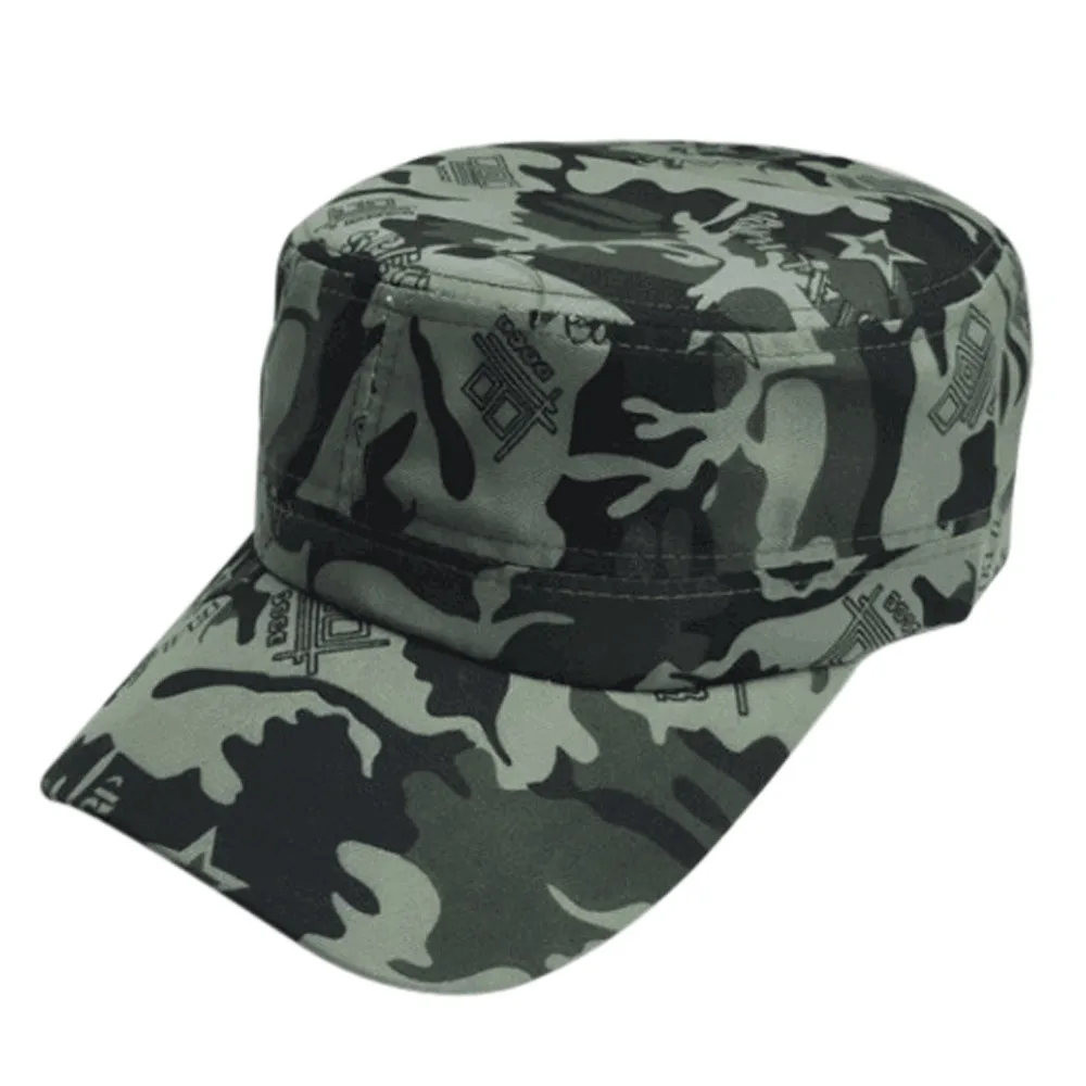 Sports Cap Hats Camping Outdoor Camouflage Baseball Half Mesh Camo Retro Style
