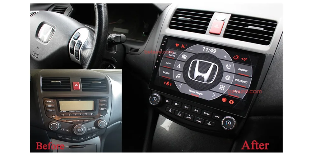 Best Belsee 10.1" Android 9.0 Car Stereo for Honda Accord 7th 2003-2007 Radio 4GB PX5 IPS Screen Head Unit Autoradio GPS Audio Player 0