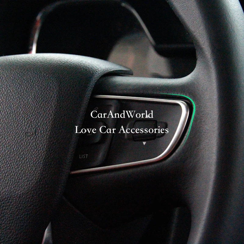 Накладка на руль для Peugeot 3008 2013 2014 2015 наклейки из нержавеющей стали салона