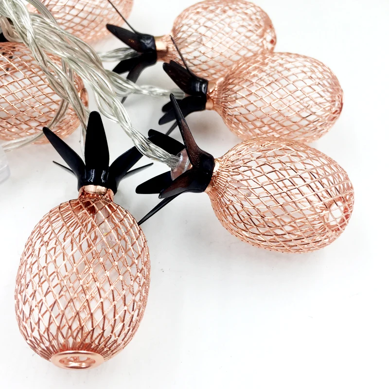 Светодиодный ная металлическая гирлянда в виде ананаса высокого качества 10
