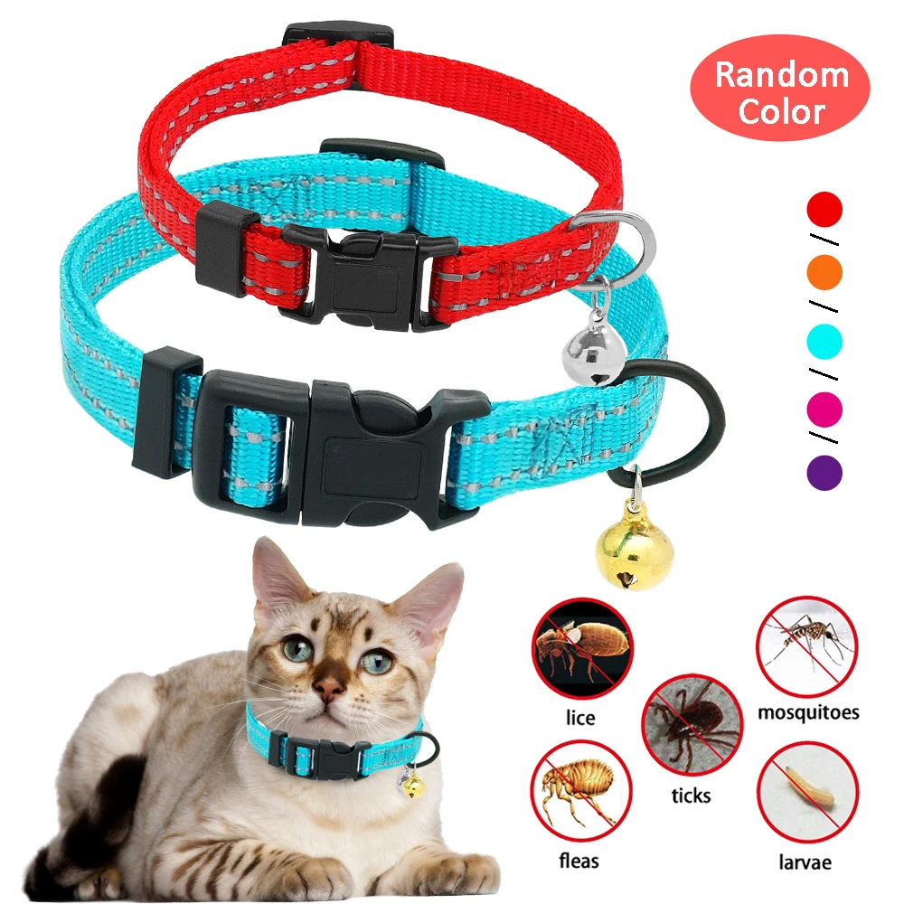 

Nylon Reflective Pet Dog Cat Rabbit Neck Strap Anti Flea Collar Flea Control Collars for Dogs Cat Quick Long Lasting Protection