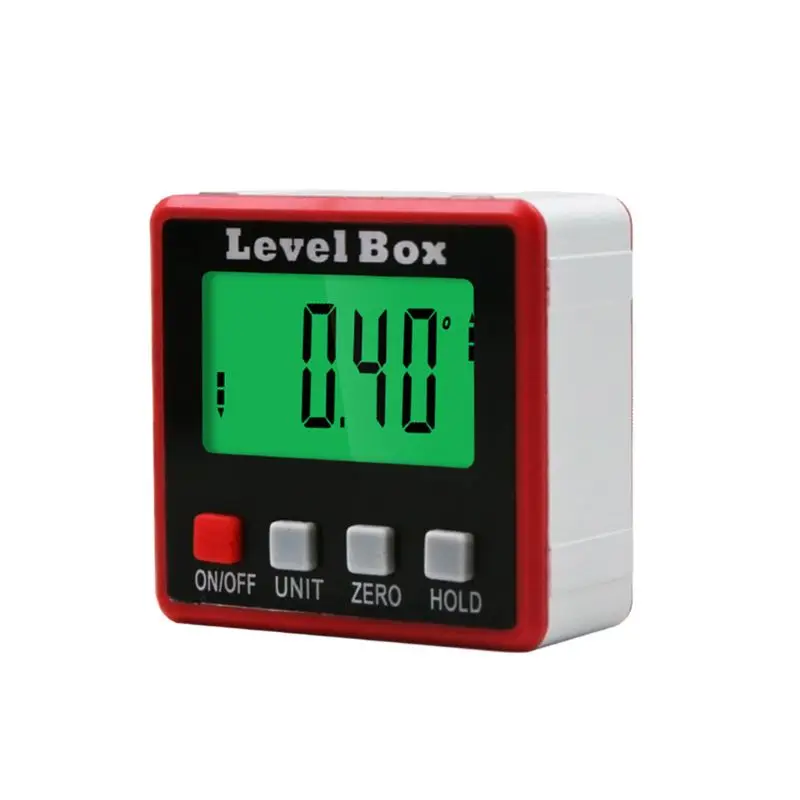  Digital Protractor Inclinometer Waterproof Electronic Level Box Digital Angle Finder Bevel Meter Ma