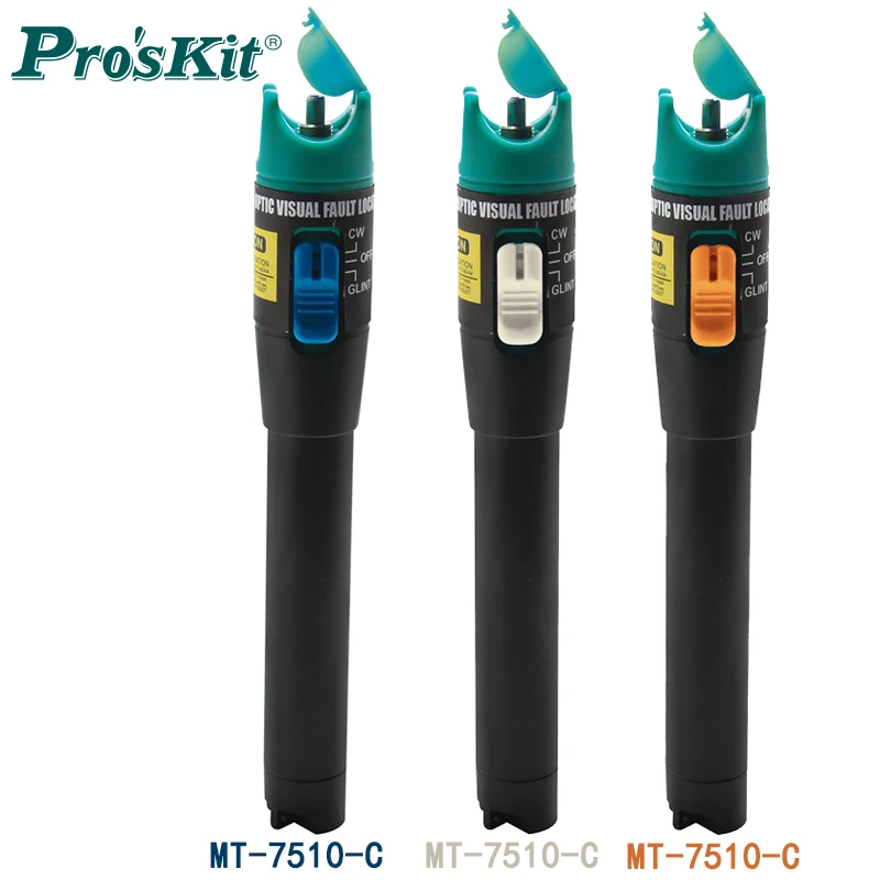 

Proskit MT-7501-C MT-7505-C MT-7510-C Laser Optical Fiber Test Pen Optical Fiber Cable Tester Line Network Measurement Tool