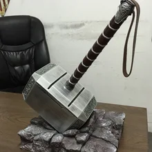 [TOP] 1:1 Мстители Тор молот Мьёльнир Базовая игрушка шоу базовая модель Взрослый Детский костюм вечерние игрушки для косплея коллекция подарок