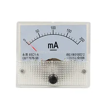 85C1-A DC 0-200mA Analógico Medidor de Painel Amperímetro Calibre Novo