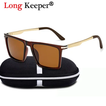 

Long Keeper Brand Unisex Retro Men Polarized Sunglasses Polarized Lens Square Vintage Eyewear Men/Women Accessories Sun Glasses