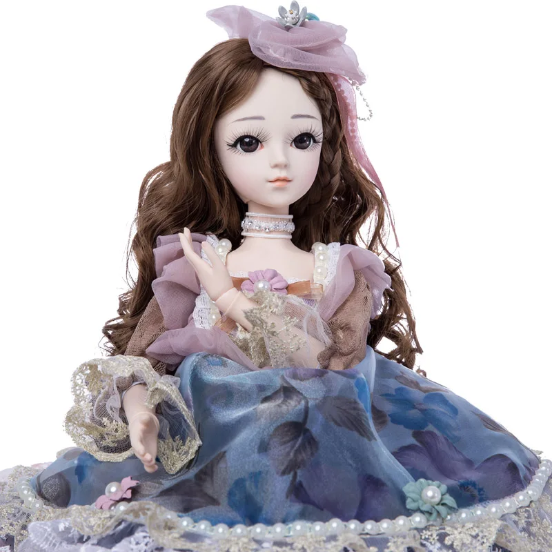 Принцесса Анна 1/3 60 см BJD кукла Сделай Сам модная парик одеваемая Кукла девочка