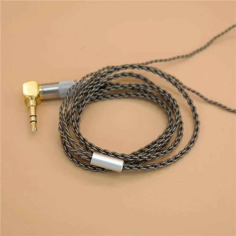 Upgraded Replacement for VJJB N1 Earphone Headphone Cables Cord Plated Silver Volume Control for Xiaomi Iphone Mp3 Android IOS