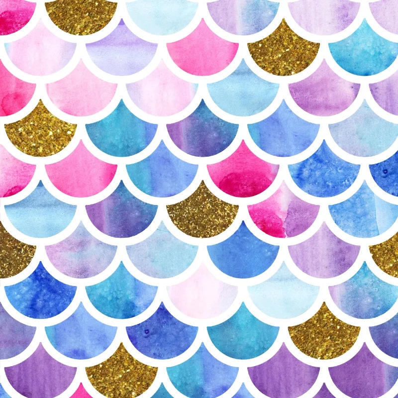 

Laeacco Photography Backdrops Colorful Fish Scale Array Pattern Child Portrait Photographic Backgrounds Photocall Studio Shoot