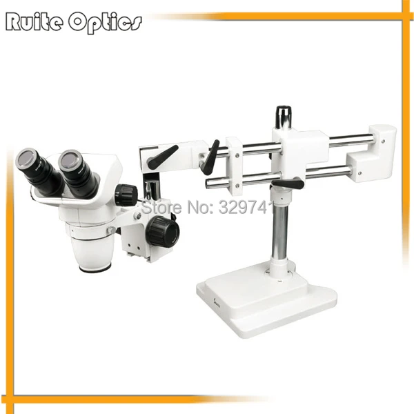 

6.7X-45X Illuminated Binocular Zoom Stereo Microscope with Double Flexible Arm B3-D10