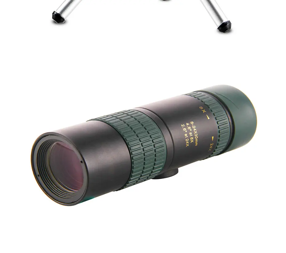 Монокуляр телескоп 8-24X30 ночного видения области Водонепроницаемый Мини Монокуляр с адаптером для телефона штатив наблюдение за птицами Охота Туризм