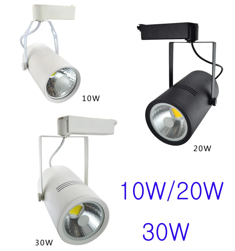 AC90-260V COB LED белый/черный след Light 20 Вт магазин led Освещение Алюминий Средства ухода за кожей Epistar