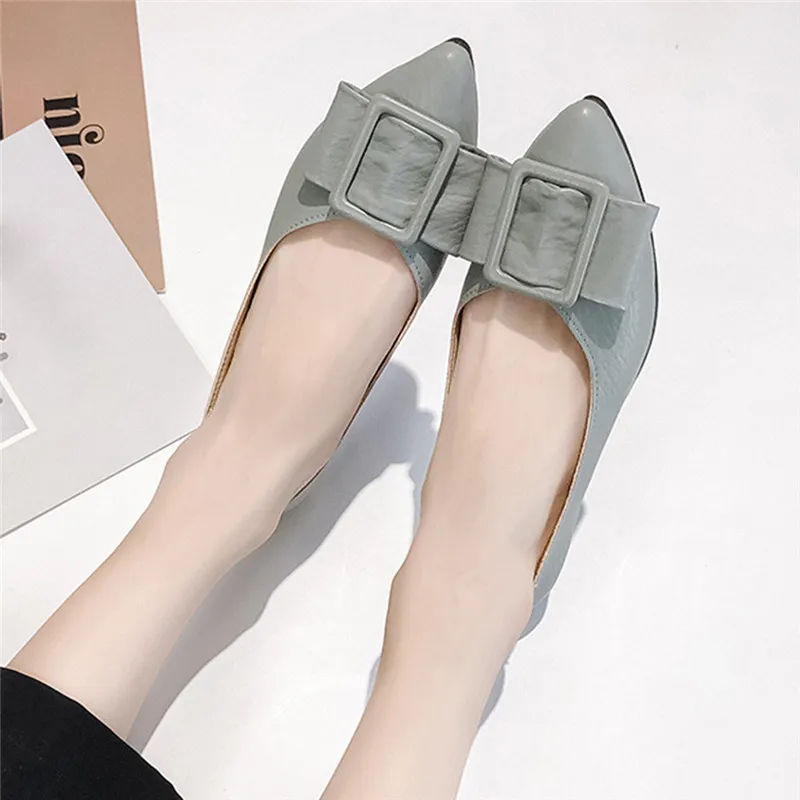 shoes woman Women's Fashion Casual Solid Colors Pointed Toe Flat With Shallow Work zapatillas mujer Shoesflat shoes women #4j24 (8)