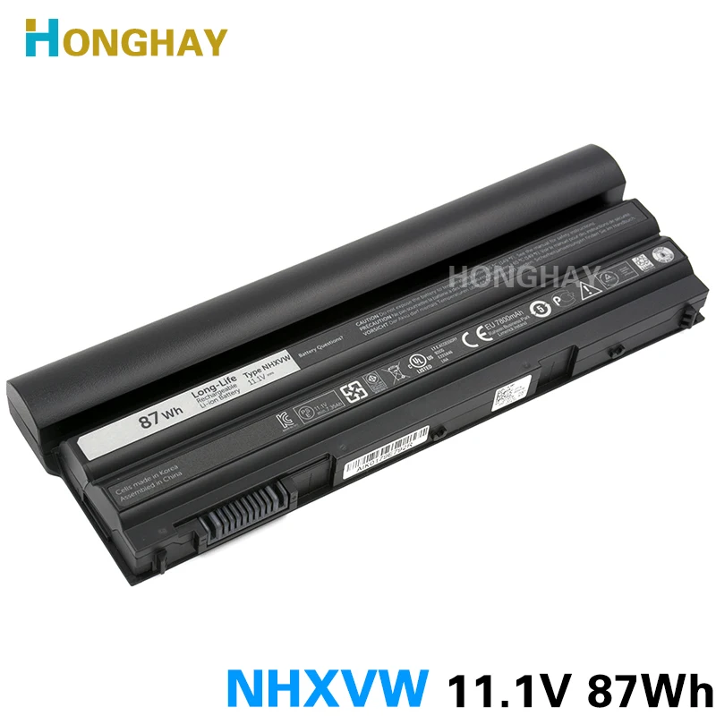 Honghay NHXVW Оригинальный Новый аккумулятор для ноутбука DELL Latitude E6420 E6520 E5420 E5520 E6430 71R31