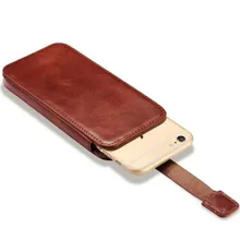 Vintage Mobile Téléphone Sac Pochette Pour Apple iPhone 7 6 6 S De Luxe véritable Push Sur Étui En Cuir Cas Pour iPhone 6 6 S Plus/7 Plus