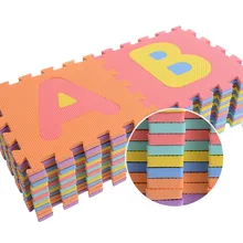 Детский разноцветный игровой коврик-пазл с цифрами EVA влагостойкий коврик с пузырьками