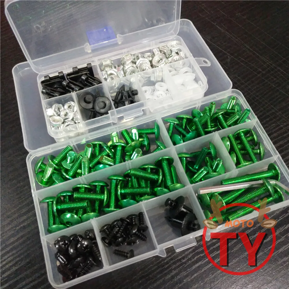 

Universal Motorcycle More Screw Kit Reaming Bolt Nut Washer For YAMAHA YZF R1 R6 2005 2006 2007 2008 2009 2010 2011 2012 2013