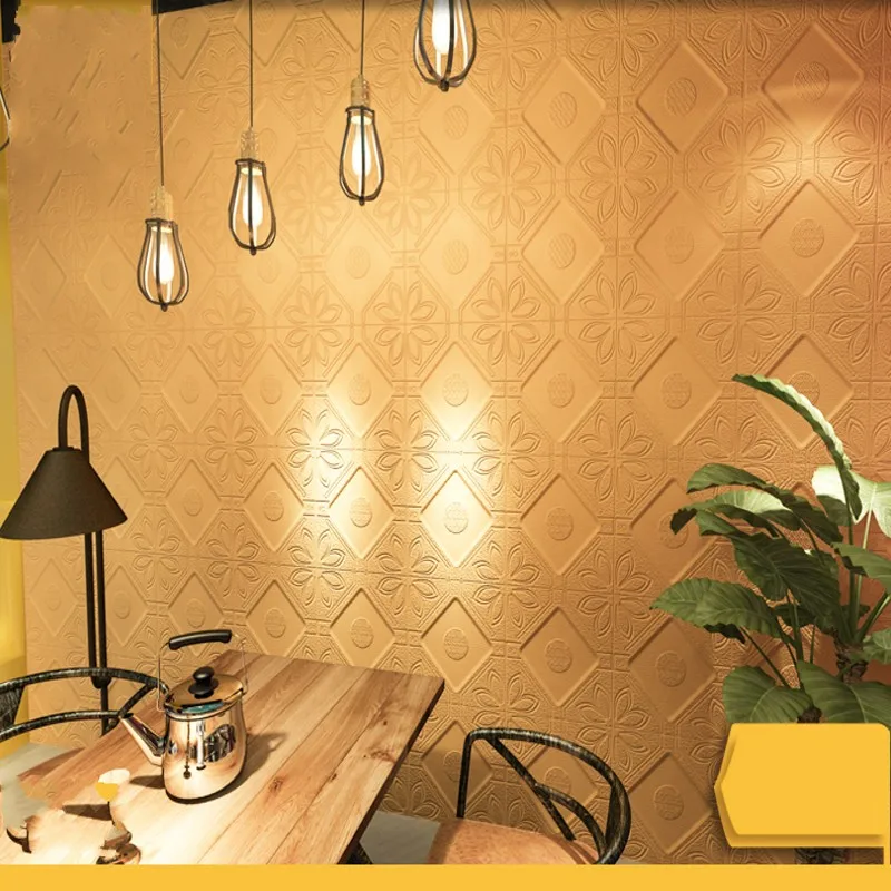 Colomac modern wall sticker PVC 3D foam embossed brick waterproof self-adhesive bedroom living room waterproof wallpaper Colomac modern wall sticker PVC 3D foam embossed brick waterproof self-adhesive bedroom living room waterproof wallpaper