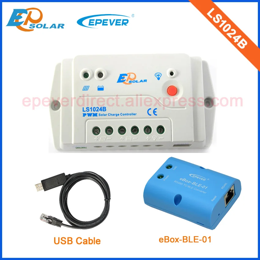 

EPsolar PWM LS1024B 10A 10amp solar controller with BLE function and USB cable