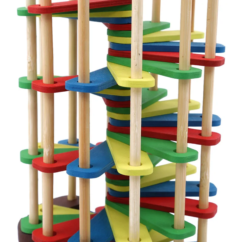 Creative Intelligence Block Shape Pound And Roll Wooden Tower With Hammer Knock The Ball Rolling Off Ladder Baby Toys Best 8 Creative Intelligence Block Shape Pound And Roll Wooden Tower With Hammer Knock The Ball Rolling Off Ladder Baby Toys Best