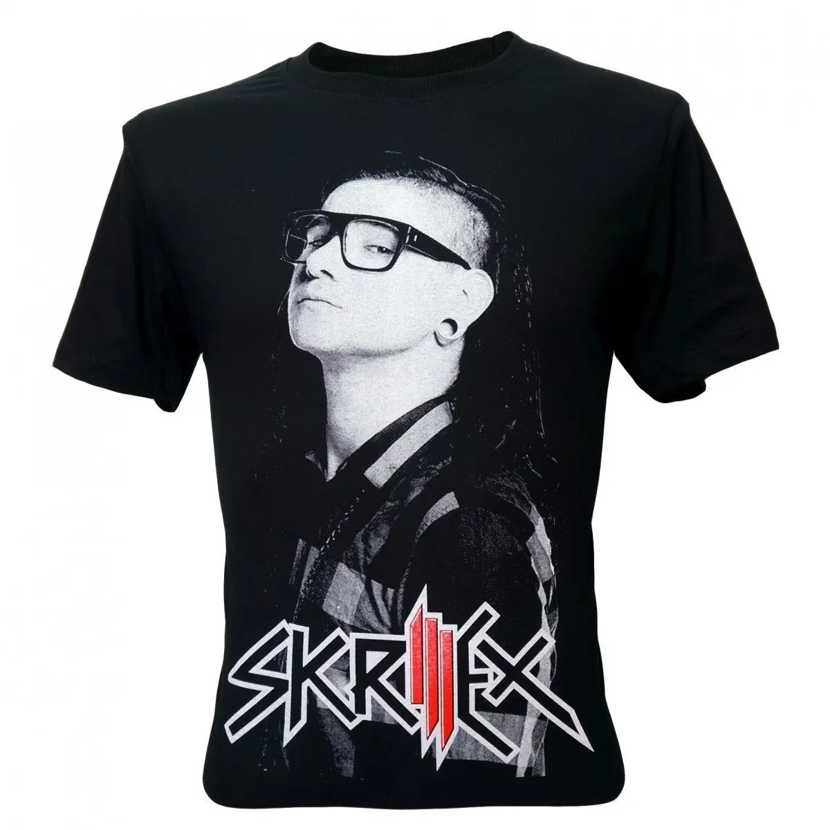 Бессмертный Для Мужчин's Skrillex DJ техно музыка футболка V4 черный NWT 100% хлопок