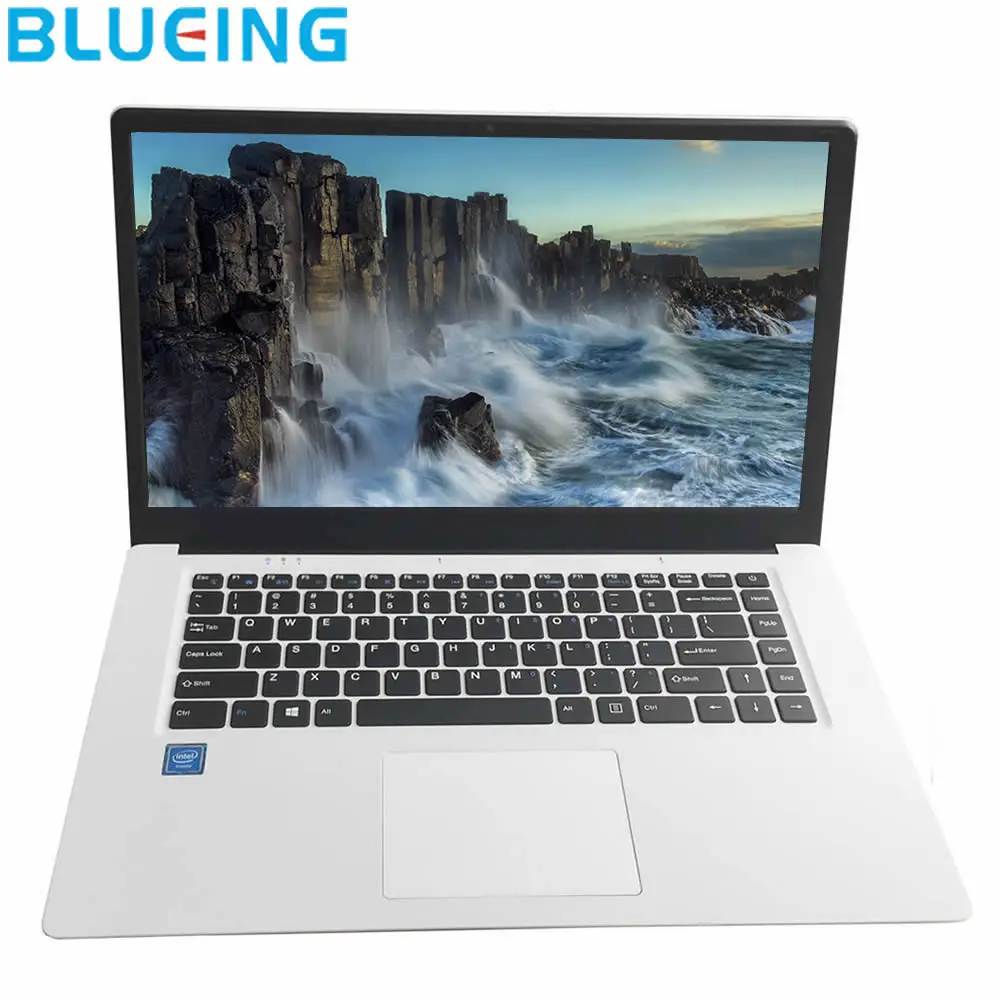 

15.6 inch ultra-slim sliver laptop 2GB 32GB SSD large battery Windows 10 WIFI bluetooth notebook computer PC free shipping
