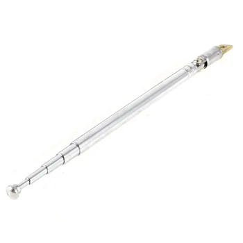 

5 Pcs 32cm Length 5 Section Telescopic AM FM Radio Antenna 180 Degree
