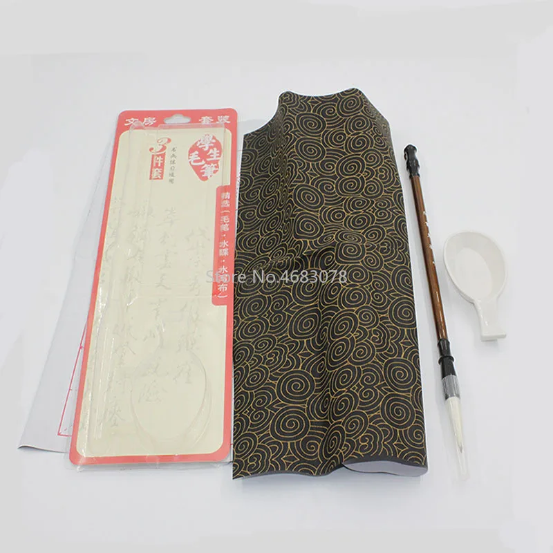 Chinese Calligraphy Xuan Paper Scroll Chinese Painting Brushes Clear Water Ink Free Calligraphy Practice Cloth Set
