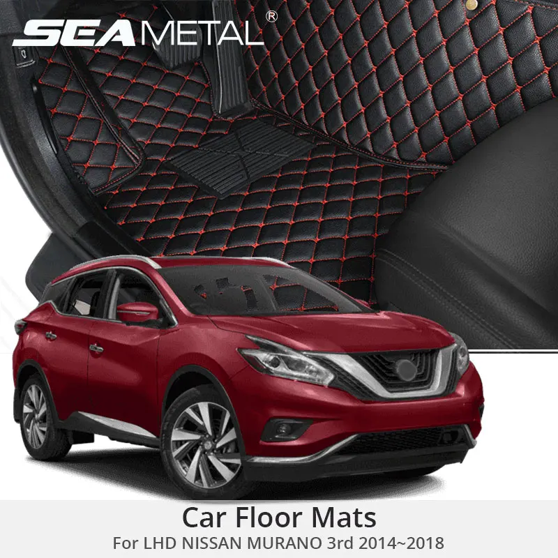 

For LHD NISSAN Murano 3rd Z52 2018 2017 2016 2015 2014 Car Floor Mats Custom Rugs Auto Interior Foot Mat Accessories Car-styling