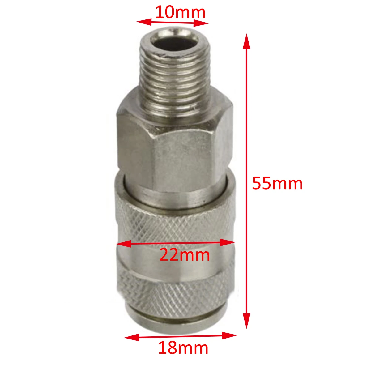 2pcs Mayitr Air Line Hose Compressor Connector Euro Female Quick Release Fittings with 1/4" BSP Male/Female Thread