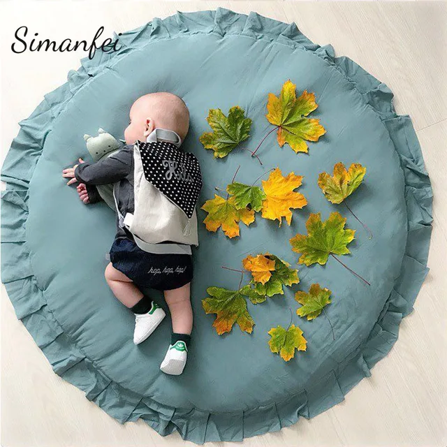 Simanfei Carpets 2018 New Flower Lace Blanket Floor Baby Play Mats Simanfei Carpets 2018 New Flower Lace Blanket Floor Baby Play Mats Children Room Decoration Rugs