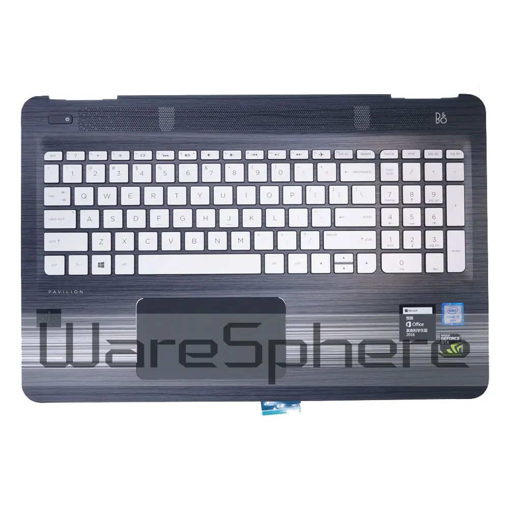 A Top Cover Upper Case with Keyboard Palmrest with Brushed