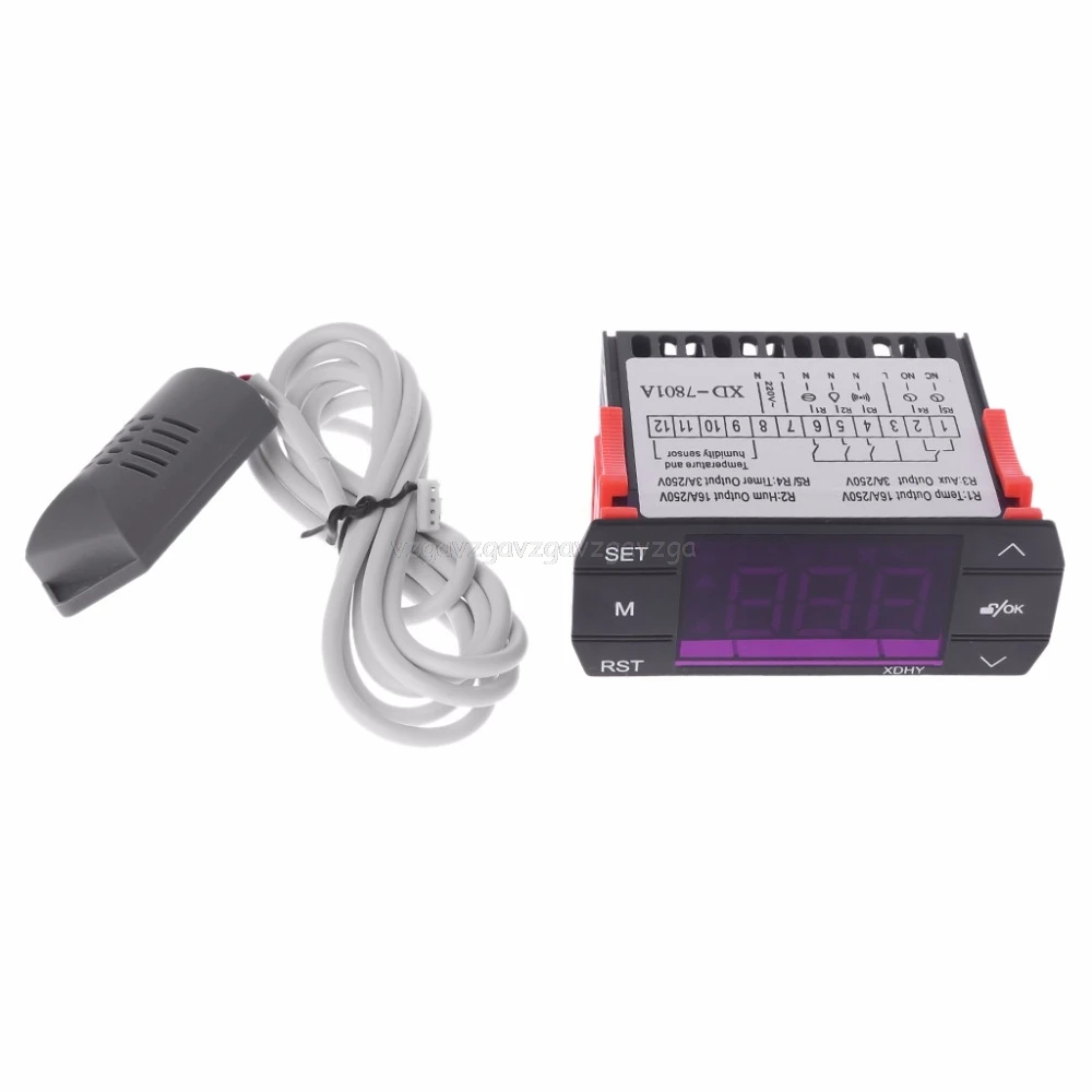 

Digital Temperature & Humidity Controller Thermostat For Incubator Greenhouse Breeding Hatching J24 19 Dropship