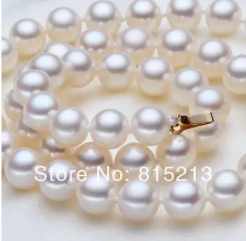 

A1186 natural 11-12mm natural south sea white pearl necklace (B0322)