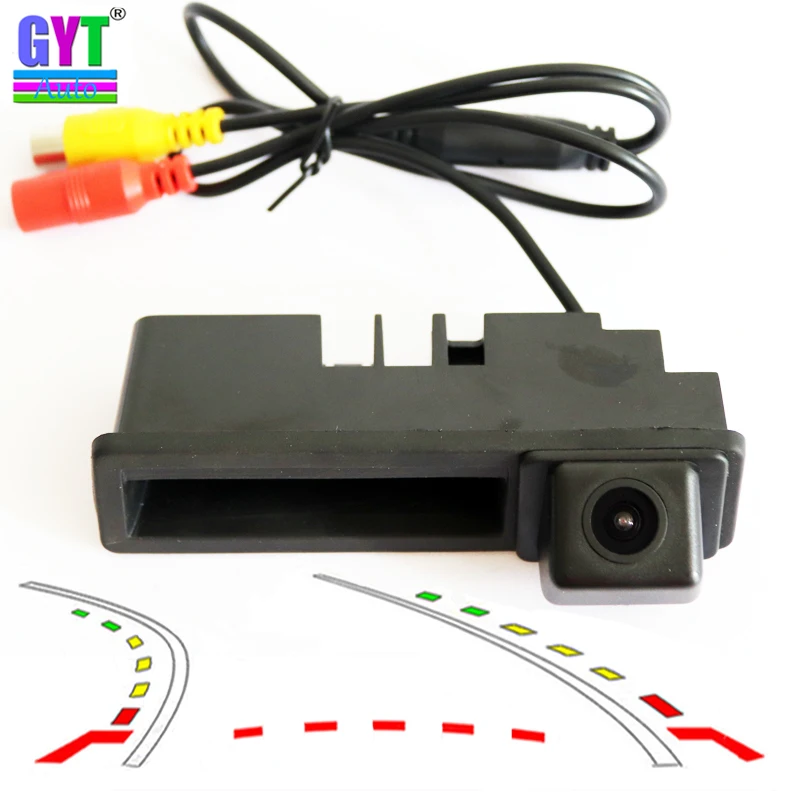 

CCD HD Car Trunk handle Trajectory Tracks Rear View Camera For Audi A3 A4 A6 A8 Q7 A6L parking backup camera