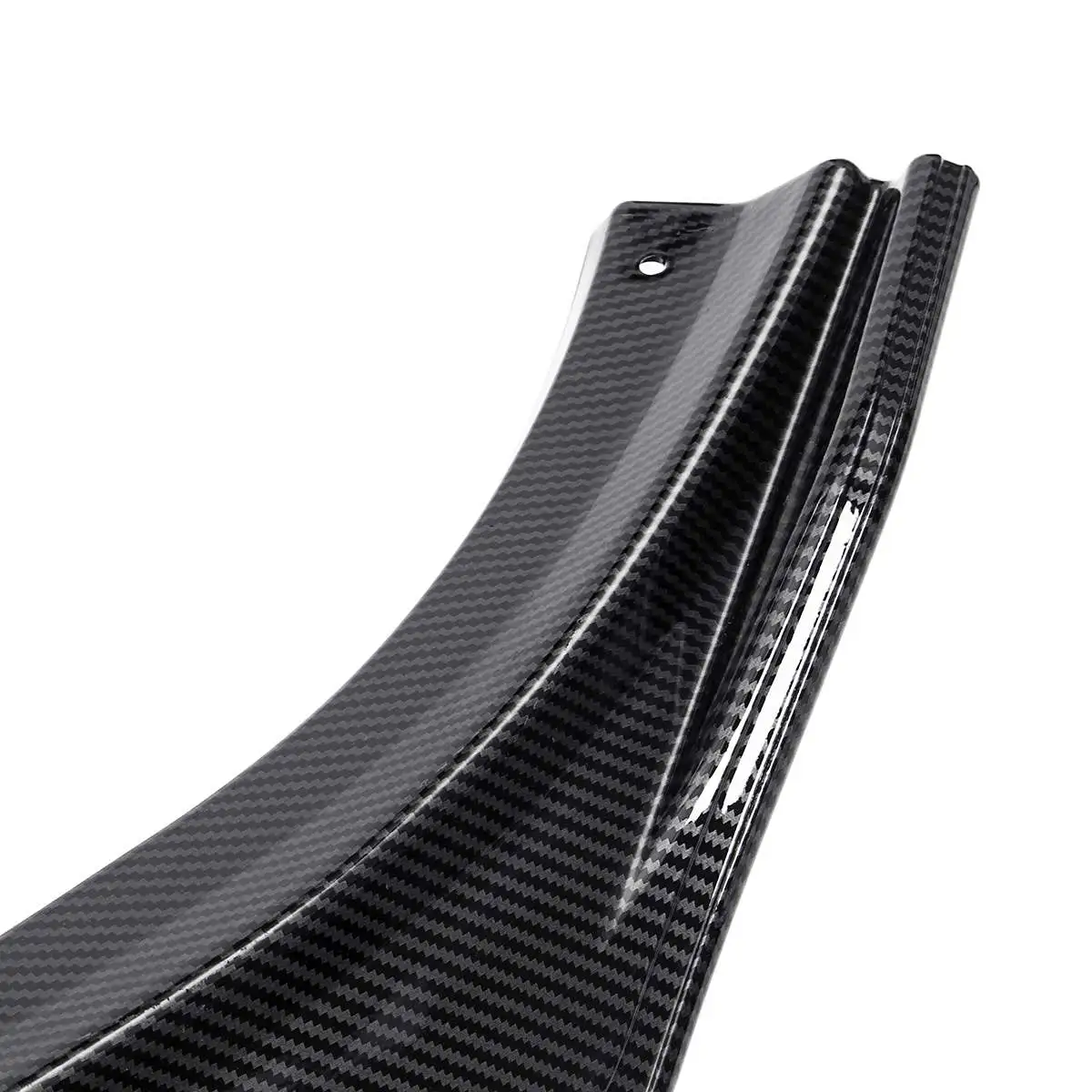 3 unids/set parachoques delantero labio Protector de la cubierta para Mazda Axela 3 para 2014, 2015, 2016, 2017, 2018 de fibra de carbono estilo spoiler