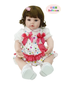 

22 "55cm reborn baby dolls silicone reborn lifelike baby newborn princess dolls with giraffe plush toy magnetic pacifier