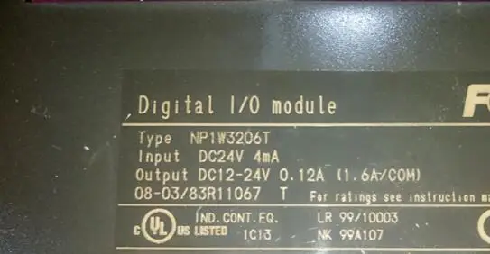 

NP1W3206T PLC используется в хорошем состоянии