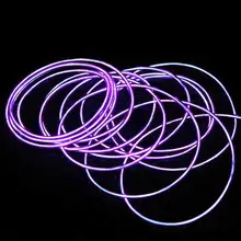 2015 горячая 3 м Гибкая неоновый свет Провода rope трубки с контроллером (фиолетовый)