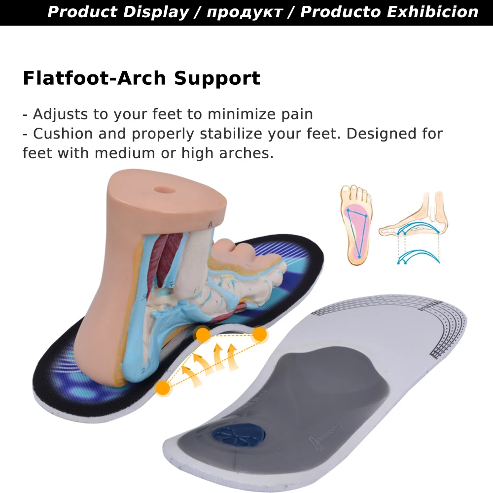 Orthotic Insole Arch Support 2.5cm 