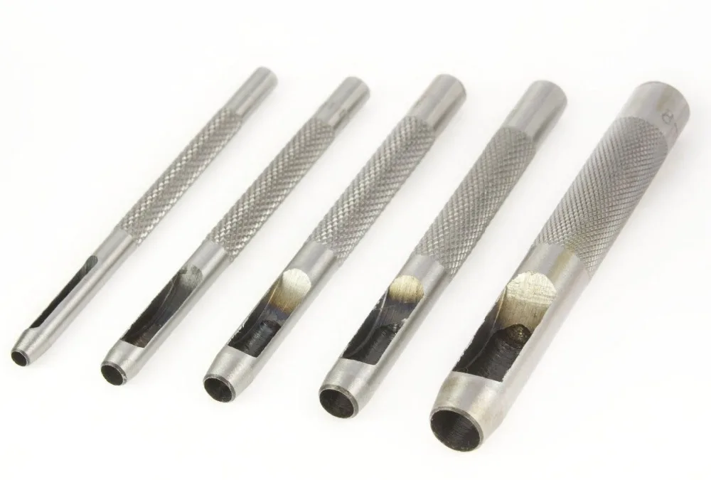 5PCSASET2MM4MM5MM6MM8MMHEAVYDUTYHOLLOWPUNCHTOOLFORLEATHER