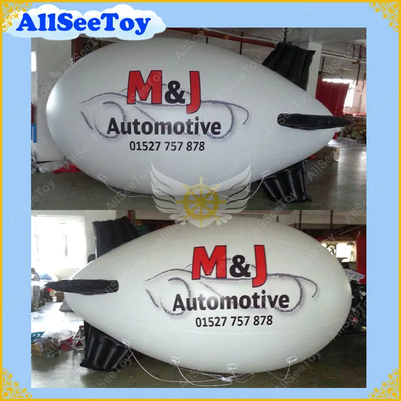 

4m Long Inflatable Airship / Blimp / Zeppelin with your LOGO for Different Events / Digital printing