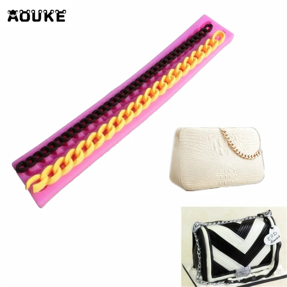 

DIY Tools about Cake decoration Strip bag Chain straps Liquid Silicone Cake Mold/Pastry Mould/Jello Pudding/Chocolate Molds/Ice