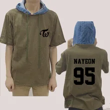 K-pop Twice Concert same hat Футболка свободная летняя одежда для пары футболки kpop