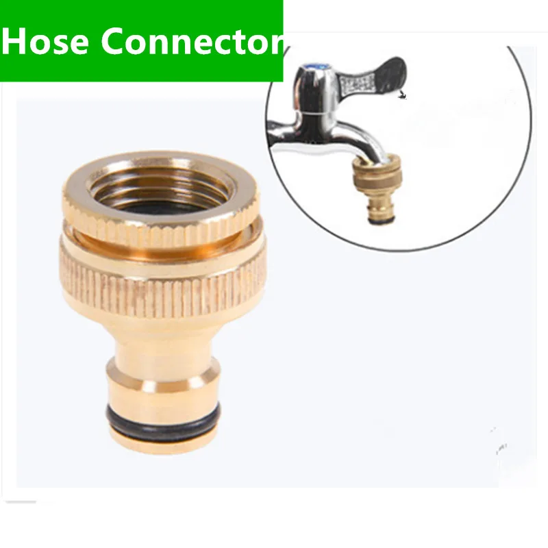 

5pcs/pack1/2'' and 3/4'' Brass Threaded Outdoor Tap Connector Universal Tap Adaptor Hose End Fittings Watering Accessories X102
