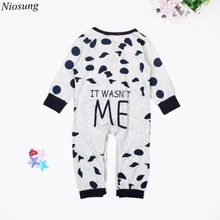Niosung Recém-nascidos Infantis Do Bebê Das Meninas Dos Meninos Manga Comprida Romper Jumpsuit Roupas Outfit Bebe roupas Crianças Terno