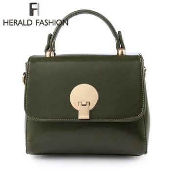 

Herald Fashion Quality Women Leather Handbag Female Chain Shoulder Bags Causal Women Top-Handle Bags Lady's Messenger Bags