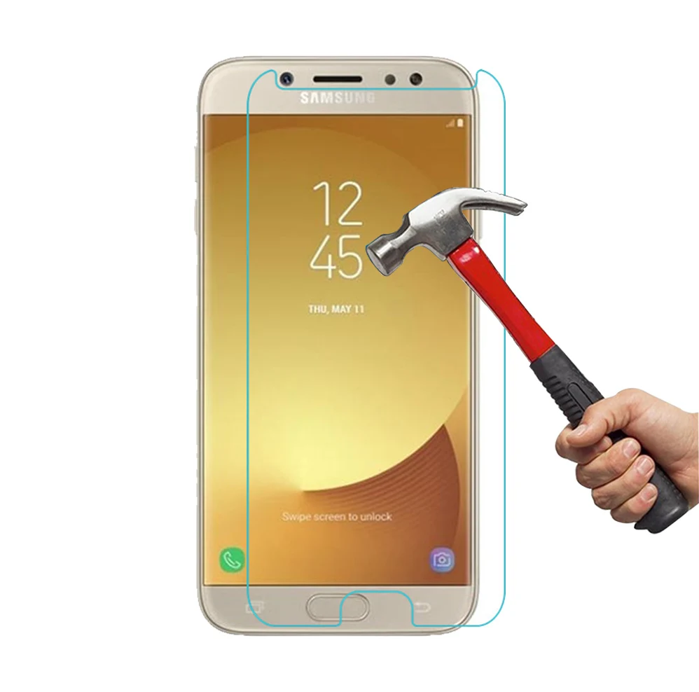 Для Samsung Galaxy J7 Pro J730G J730F 2017 0 3 мм 2.5D Защитная пленка для экрана из закаленного