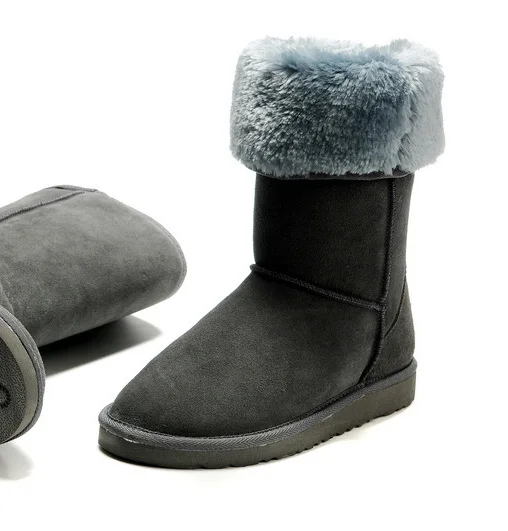 Hoge classic tall snowboots voor vrouwen plain real fur solid pluche  schoenen oostenrijk lelijke laarzen|snow boots on sale|snow tractorsnow  winter boots - AliExpress