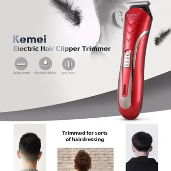 

KEMEI KM-1409 Carbon Steel Head Hair Trimmer Chargeable Electric Beard Shaver